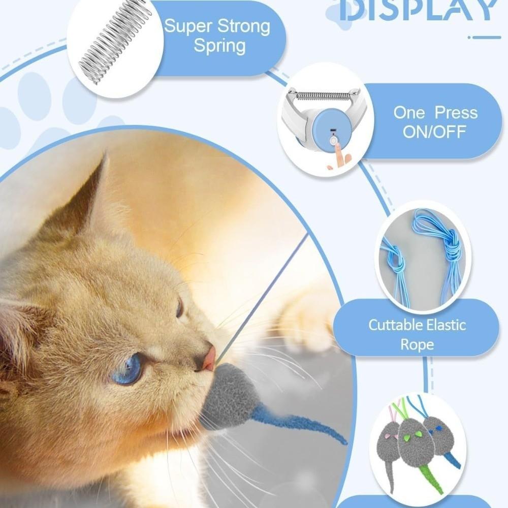 USB Rechargeable Door Hanging Automatic Kitten Toys Teasing Toys for Cats  Home