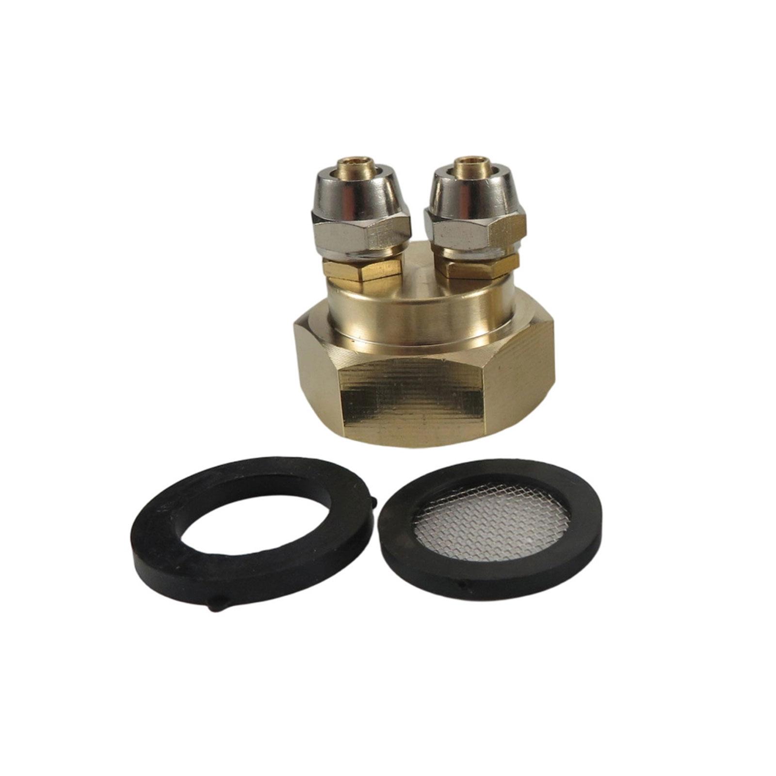 

High Pressure Drip Irrigation Hose Connector 3/4inch to Double 1/4inch Hose Adapter Automated Watering Adapter Fitting