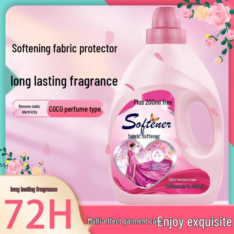 Lavender Anti-Static Fabric Softener, 10 Jin, Long-Lasting Fragrance with Large Capacity for Household Use.