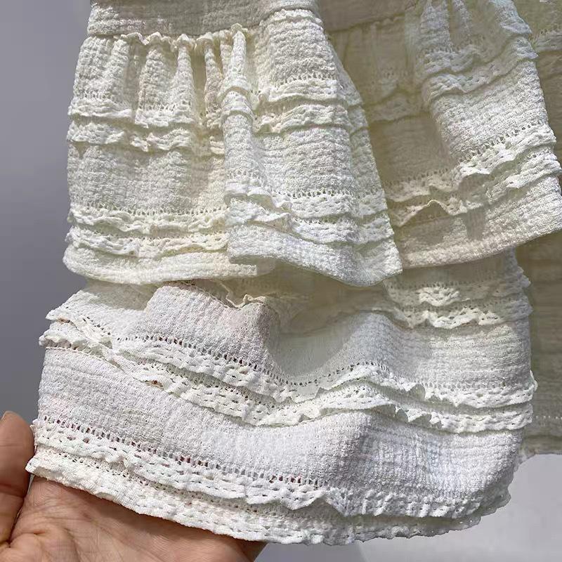 Spring Sweet Ballet Lace Puff Skirt