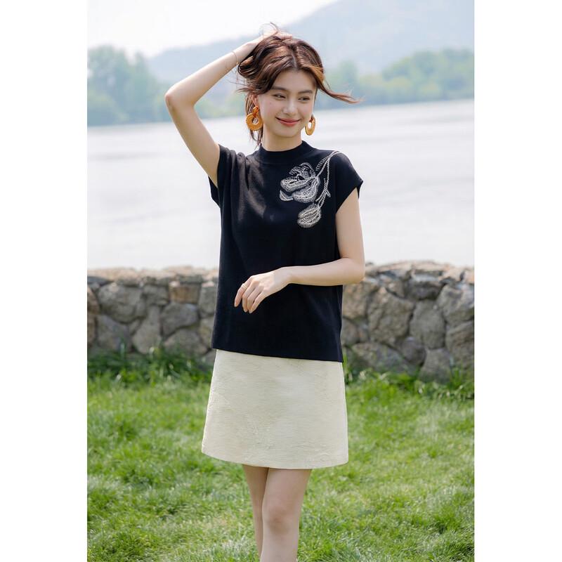 ITISF4 Elegant Chinese Style Printed Top
