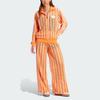 Adidas Originals Three Stripe Stand Collar Zip Jacket Women Jacket Half-Sun-Orange KC0748