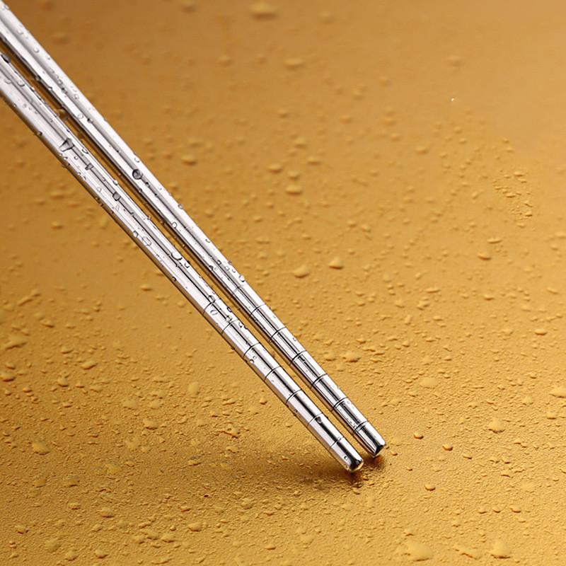 Frying Tableware Chinese Lengthen Chopsticks Stainless Steel Reusable Japanese Sushi Sticks Korean Hot Pot Tools