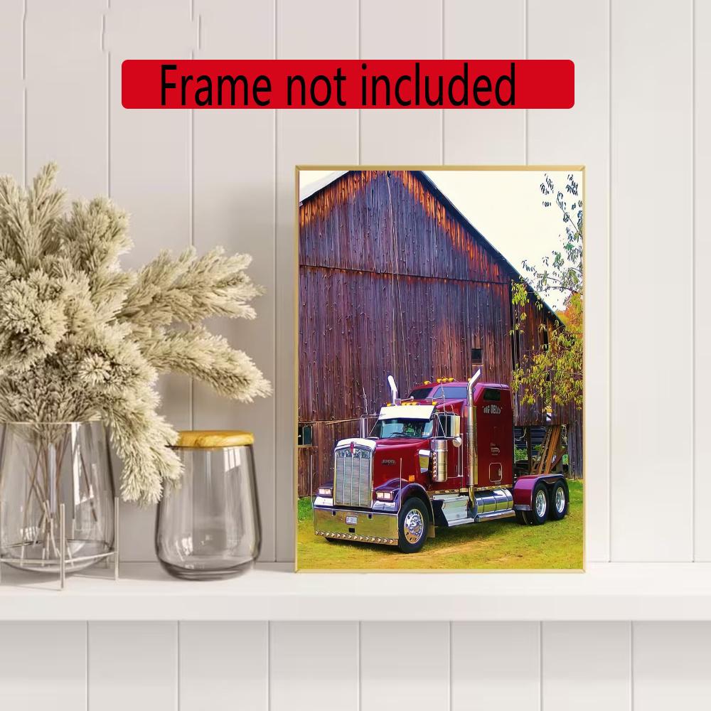 Kenworth 5D Round Diamond Painting Kit Diamond Embroidery Painting Rhinestones Mosaic Frameless Handwork Decoration Arts