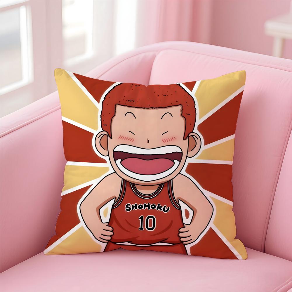 Anime S-Slam D-Dunk Cushion Cover Comfortable Reversible Pillow Cover Ideal For Car Sofa Bedroom & Beyond