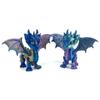 Multi-jointed Flying Dragon Figures Articulated Dragon Model Toy 3D Printed Dragon  Desk Decoration