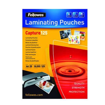 Fellowes Laminasyon Poşetleri Parlak A4 25'li (125 mikron)