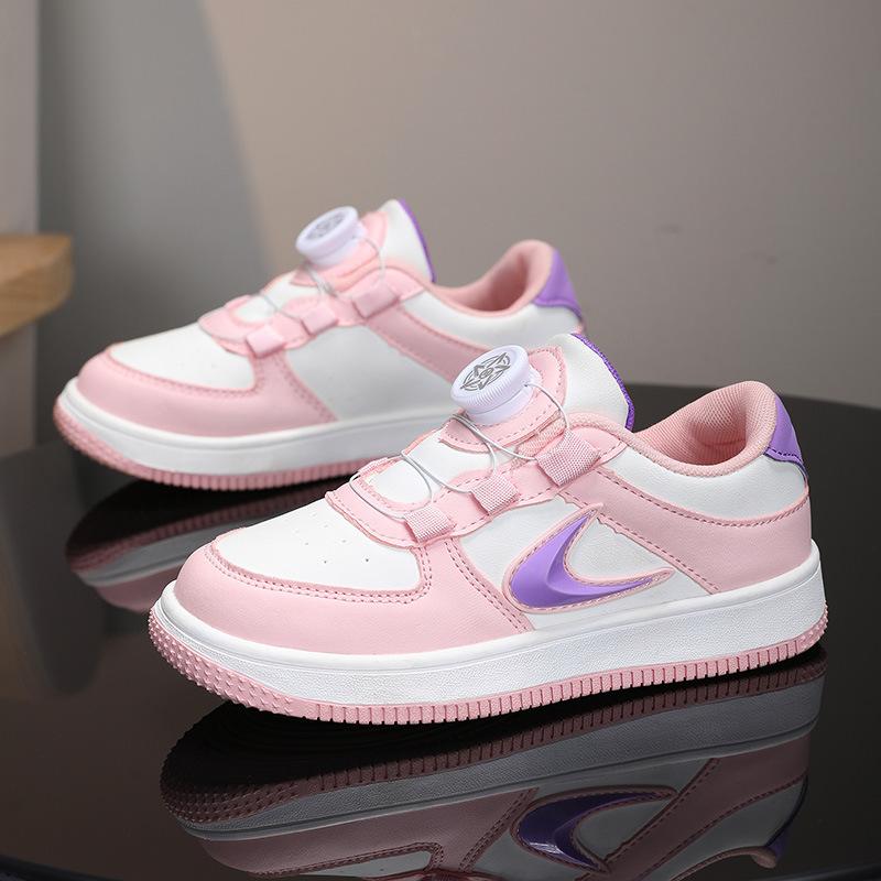 

Girls White Autumn and Winter Student Sneakers Children s Little White Shoes Leather Surface Boys New Board Shoes Medium and Older Casual 39