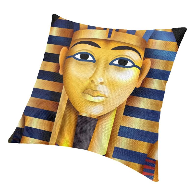 Ancient Egypt Pharaoh King Tut Square Throw Pillow Cover Home Decorative 3D Double Side Printing Egyptian Cushion Cover For Car