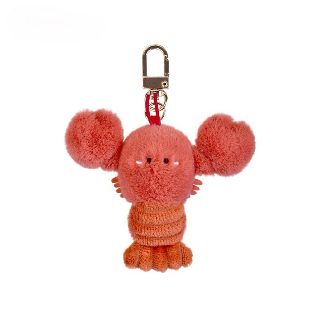 Simulation Ocean Fresh Plush Doll Shrimp Duobao Fish Soft Seafood Keychain Lobster Fluffy Abalone Lobster Clam Oyster Pendant