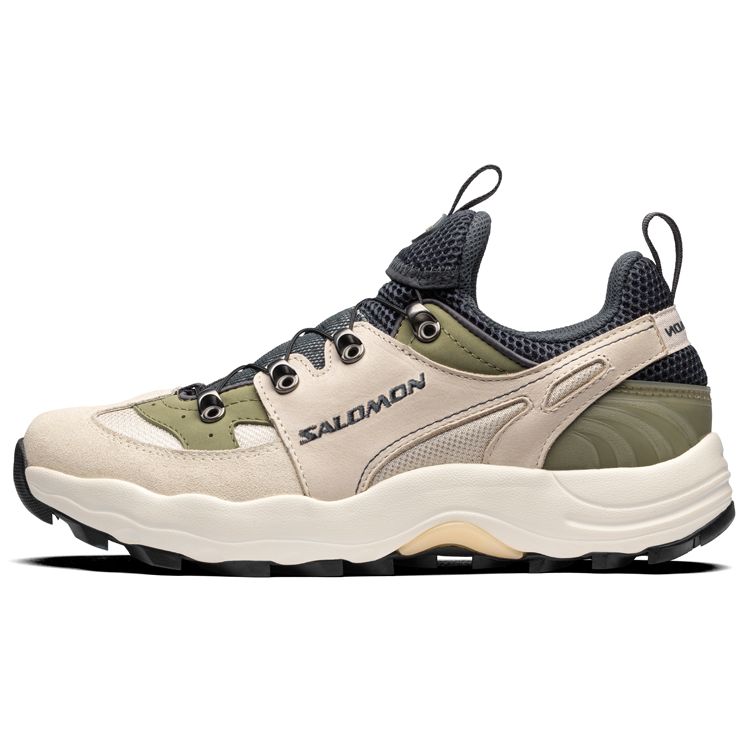 Salomon Raid Wind Advanced Fabric Synthetic Leather Shock Absorbing Non-Slip Durable Lightweight Low-Top Running Shoes Unisex sneaker Ebony 415769
