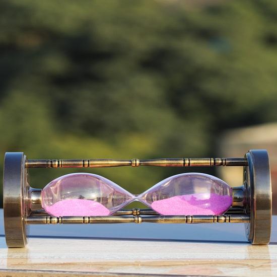 15.24 Cm Brass Sand Timer with Compass Maritime Hourglass Sand Timer Hand Crafted Beautiful Brass Decorative for Home