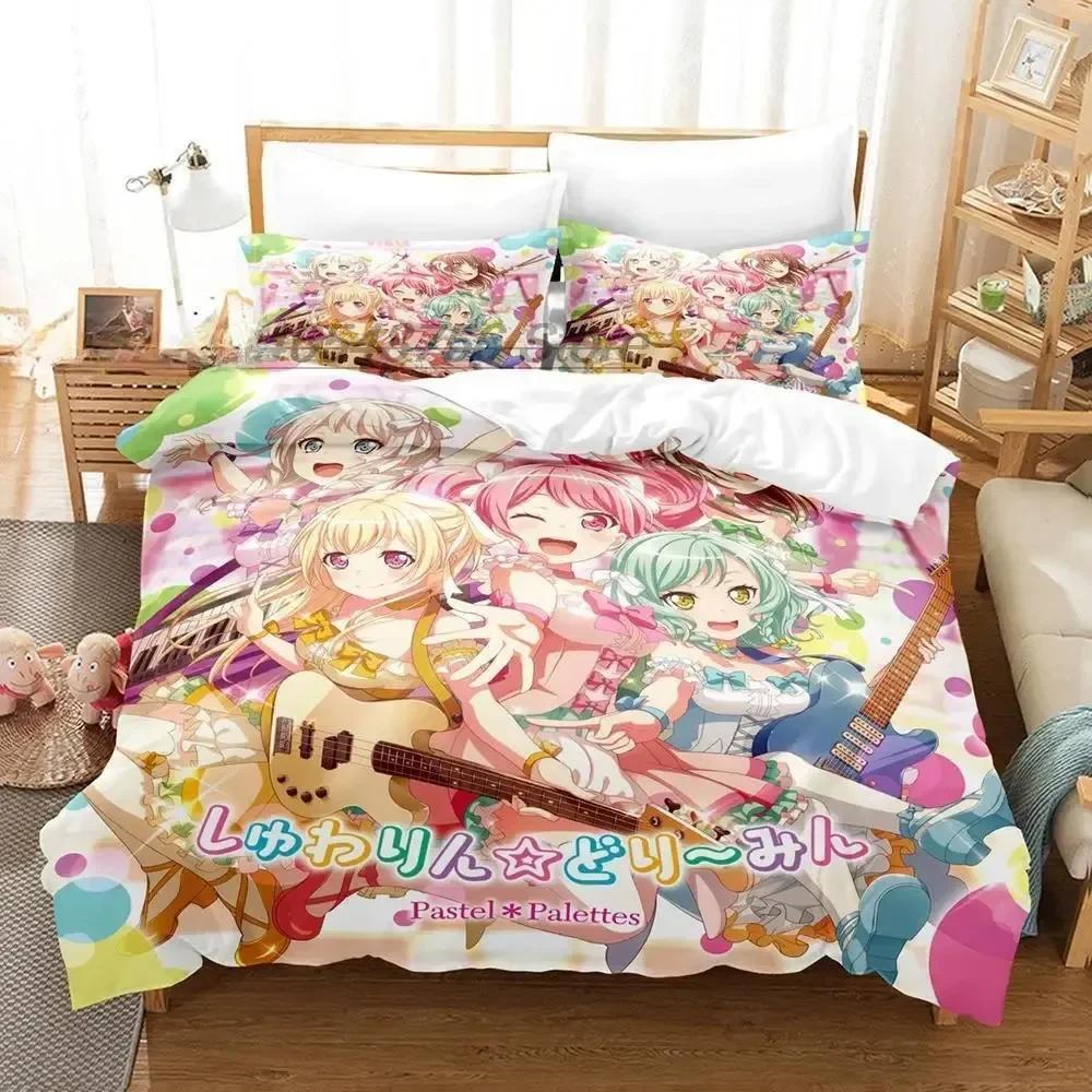 BanG Dream! Girls Band Party! Bedding Set Single Twin Full Queen King Size Bed Set Adult Kid Bedroom Duvet cover Sets 3D Print