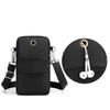 Waterproof Mobile Phone Bag Women's Mini Oxford Crossbody Bag Daily Multi-layer Zipper Purse Casual Outdoor Travel Nylon Bag
