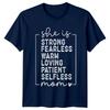 She Is Strong Fearless Mom TShirt Mothers Day Gift For Her