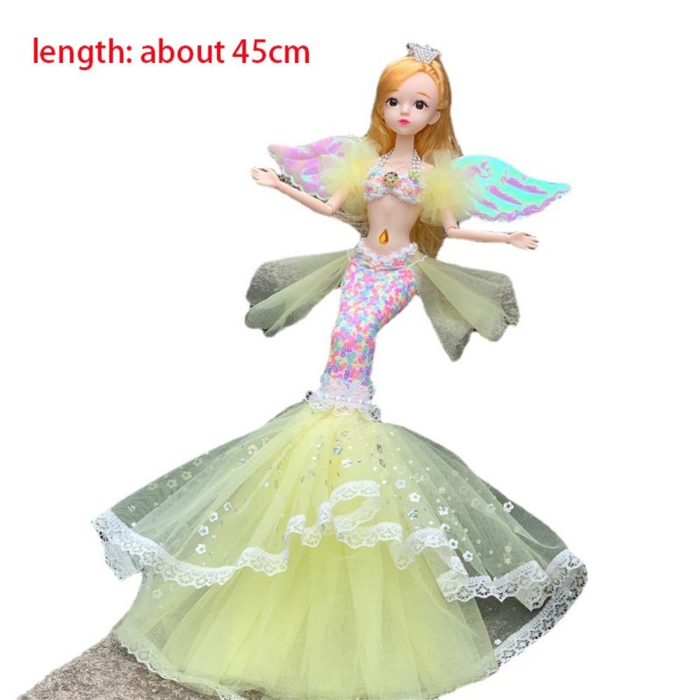 45cm Mermaid Doll Dress Up Dollhouse Accessories 2024 Girl Toy  Gift