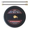 13inch Pressure Washer Surface Cleaner 2500PSI 1/4" Quick Connector Nozzle Rotary for Cleaning Patio Sidewalks Driveway