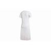 Adidas Originals Tulle Dress Casual Striped Mesh Panel Short Sleeve Dress Women dresses White GK3662