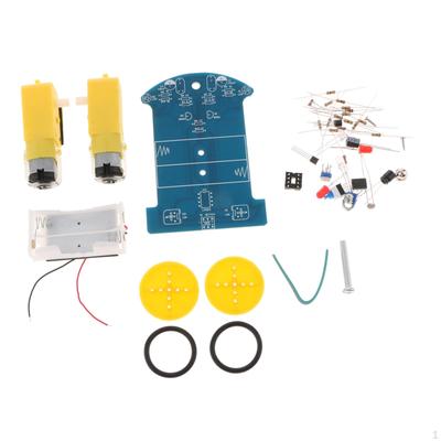 DIY Smart Roboterauto-Bausatz, Elektronisches Spielzeug, Intelligentes Linienverfolgungs-Kit zum Lernen für Kinder und Erwachsene