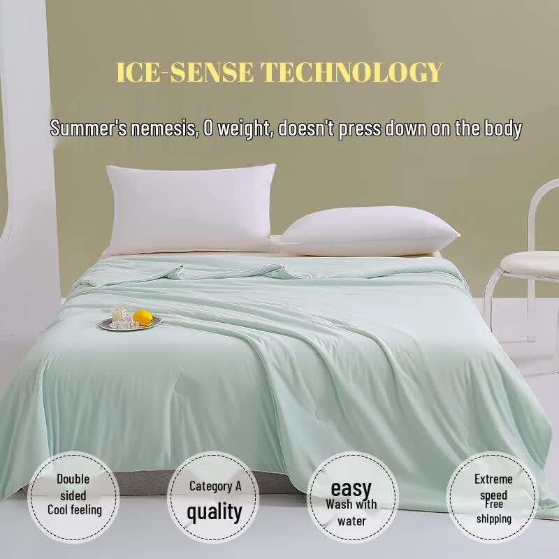 Fang Wang Double-Sided Cool Touch Jacquard Summer Quilt