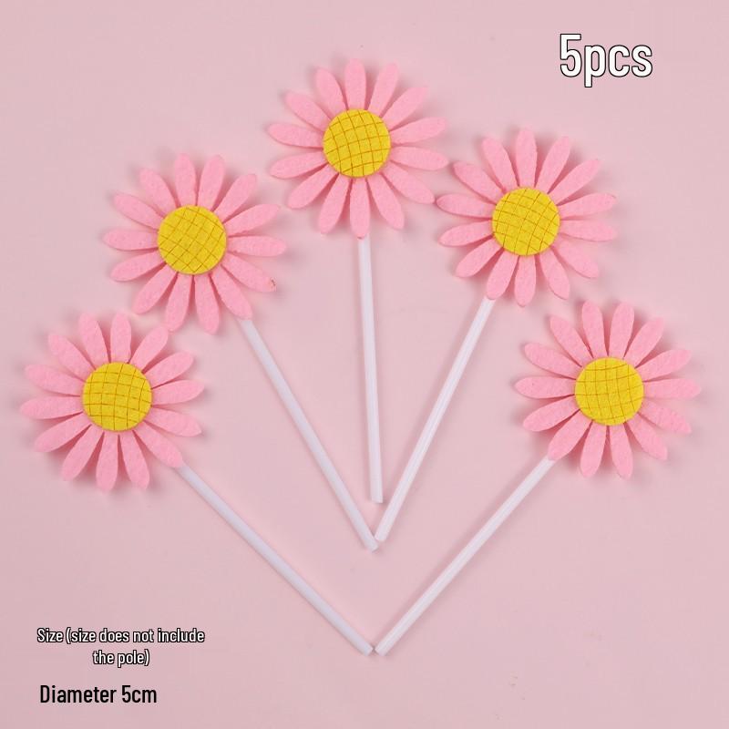 Pink Themed Cake Decor: Heart & Cloud Balloons with Insert Cards for Birthday Parties