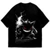 Anime Pokmon Graphic Unisexs Womens T Shirt Cotton Oneck Y2k Harajuku 2026 Summer Unisex Fashion TShirt Black Tee Tops Unisex