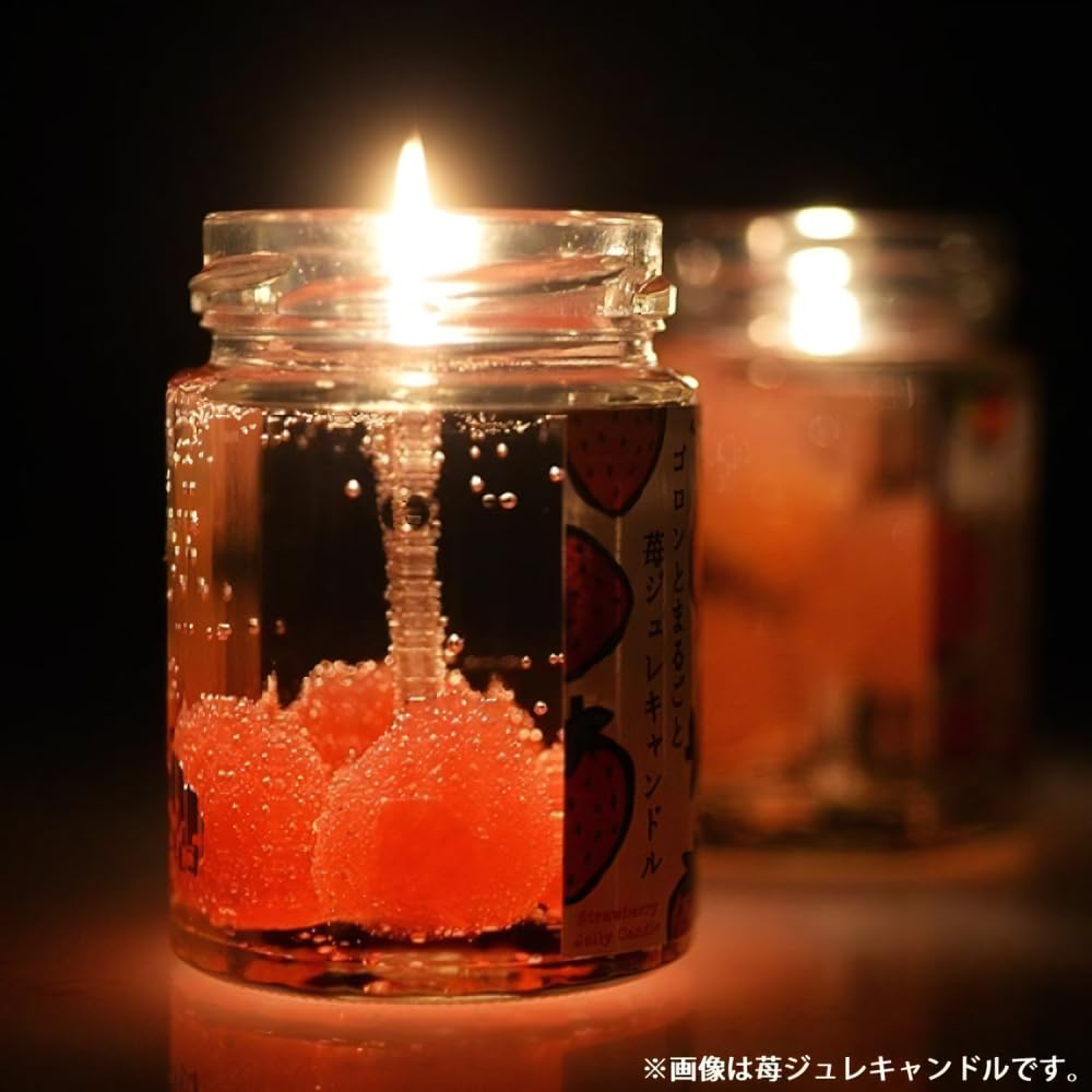 Candly Aroma Candle Fruit Jelly Candle Strawberry Jam Handmade