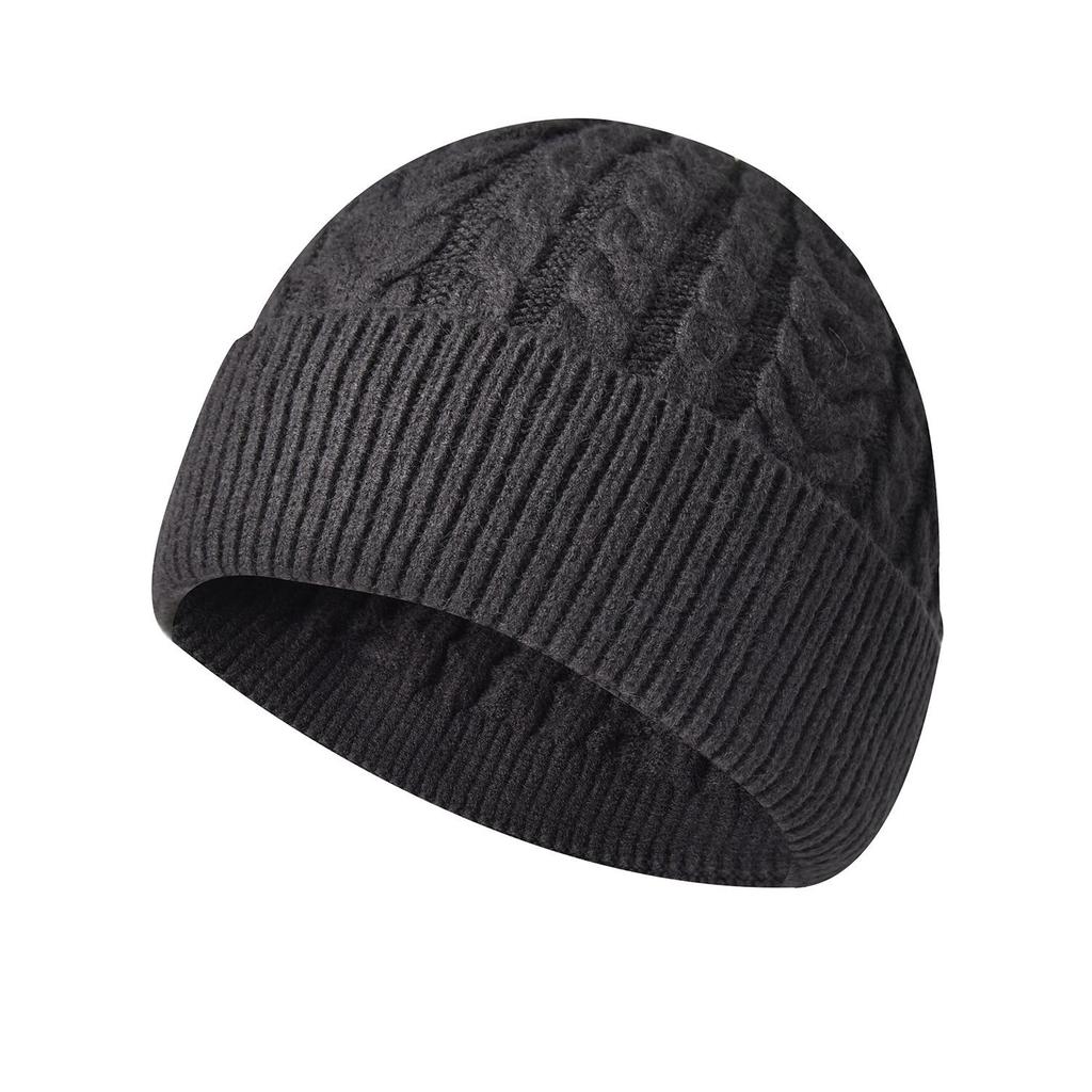 Winter Cable Knit Beanie with Earflaps - Face-Slimming Wool Hat for Women/Men