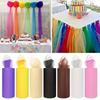 DIY Craft Sheer Tulle Fabric Ribbon Multi-clolor Party Decor Tulle  Event Decoration