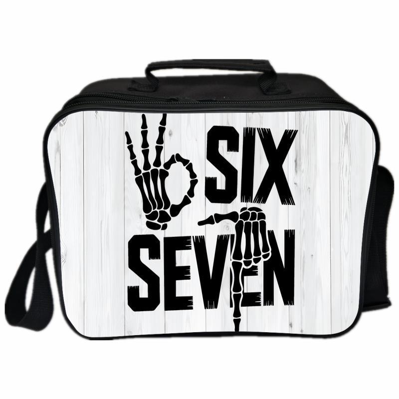 Six Seven 67 Insulated Lunch Bag for Students - Perfect for School and Picnics