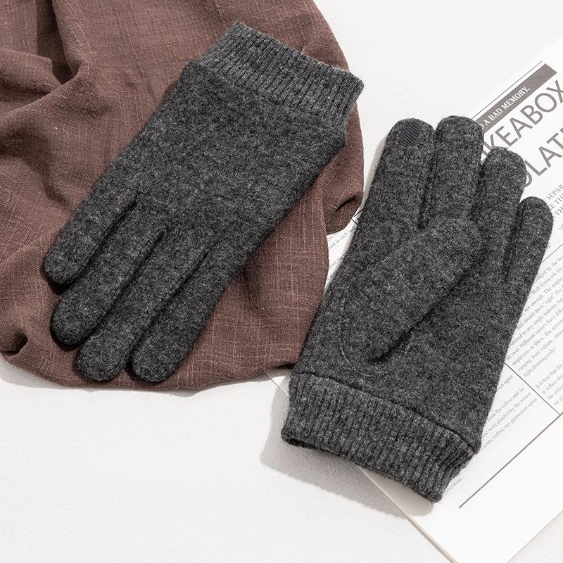 

Шерстяные перчатки Мужские Кашемировые Теплые Перчатки Осень и Зима Велосипедная Одежда и Аксессуары Пальцевые Перчатки . L size