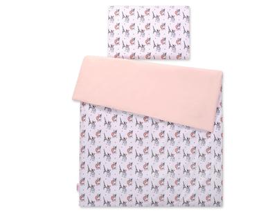 2-piece Cotton Baby Bedding - White Bulldogs