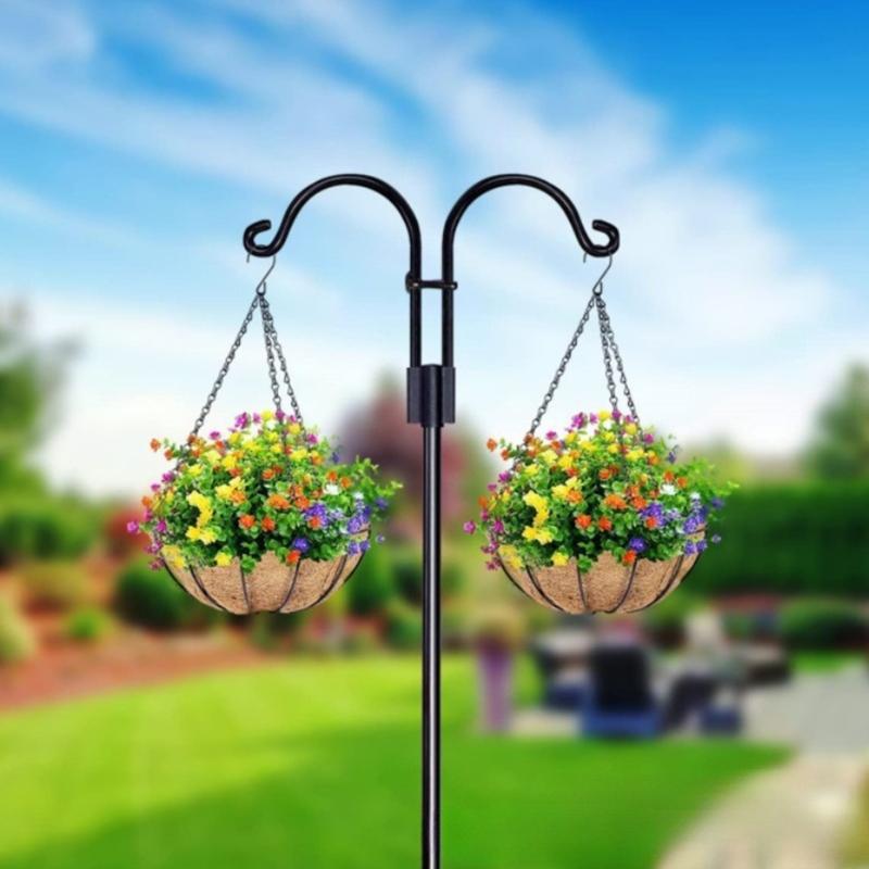 Wild Bird Feeding Stand with Hook for Garden Outdoor Decors Bird Bath Bird Feeding Station Hanging Bird Feeders