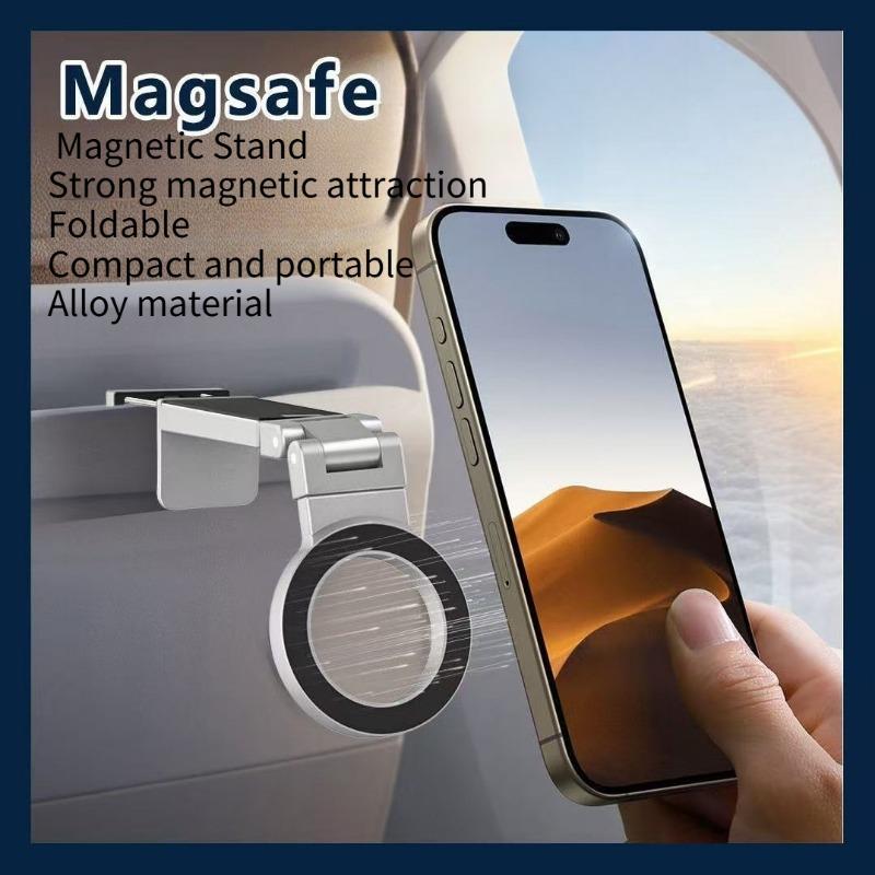 1PC Magnetic Mobile Phone Holder Plastic Folding Rotary Travel Portable Desktop Holder