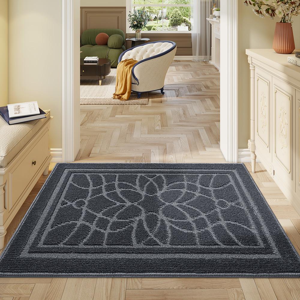 

Простые напольные коврики для дома Однотонные полипропиленовые входные коврики Пыленепроницаемые напольные коврики 60*90cm