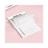 50Sheets Blank Grid Transparent Sticky Note Pads Waterproof Self-Adhesive Memo Notepad School Office Supplies Stationery planner