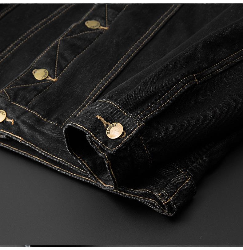 Męska zimowa kurtka dżinsowa z podszewką z polaru - Modny styl koreański, luźny krój