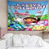 Gabby’s Dollhouse Print Tapestry, Backdrop, Easy Setup, Ideal for Bedroom, Office & Living Room, with Aesthetic Wall Hanging Decor.