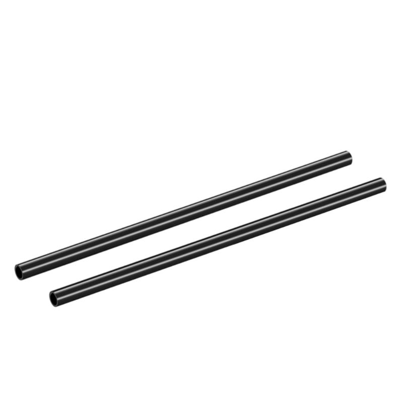 2 pezzi Alluminio 15mm Asta per Binario Camera con Filettatura Femmina M-12 per Rig Camera DSLR 15mm Spalla Rig