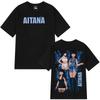 2025 Summer Singer Aitana Curto Azul Tour Print Tees Men Women Aesthetic Trendy Harajuku High Quality  Tshirt