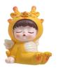 Cartoon Dragon Baby Ornament Resin Dragon Statue Car Interior Dragon Figurine  Children