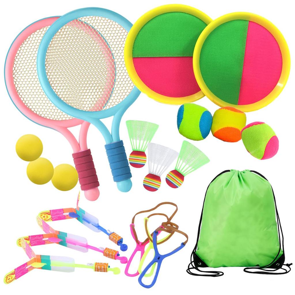 SALUDABLE Badminton Flying Ball Catch Copter Outdoor Play Park Play Goods Storage