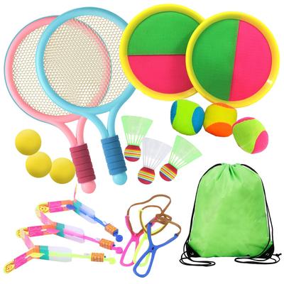 SALUDABLE Badminton Flying Ball Catch Copter for Outdoor Play and Park Play, Storage