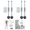 2Pcs Adjustable Ladder Accessories Steel Extension Ladder Stabilizer Legs Ladder Levelers for Working on Stairs Step Ladders