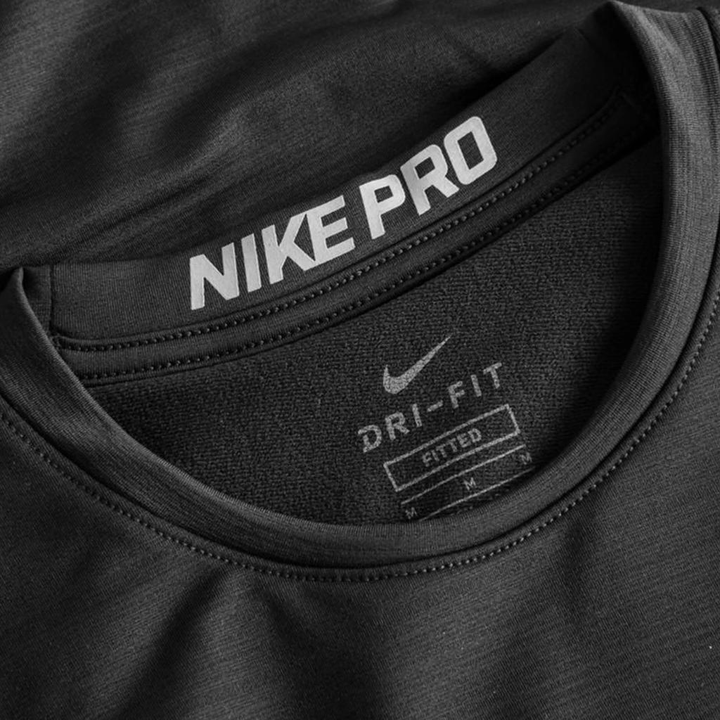 Nike Hauts Dri-Fit Pro Série Swoosh Col Rond Manches Longues Enfant AH0252-010