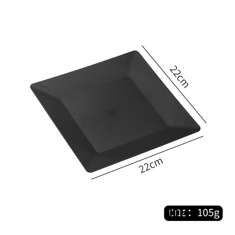 

Тарелка для стейка Западная тарелка Тарелка с макаронами Тарелка Домашняя тарелка Посуда в стиле вестерн Small steak plate чёрный