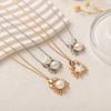 New Fashion Ocean Cute Crab Zircon Pearl Pendant Necklace