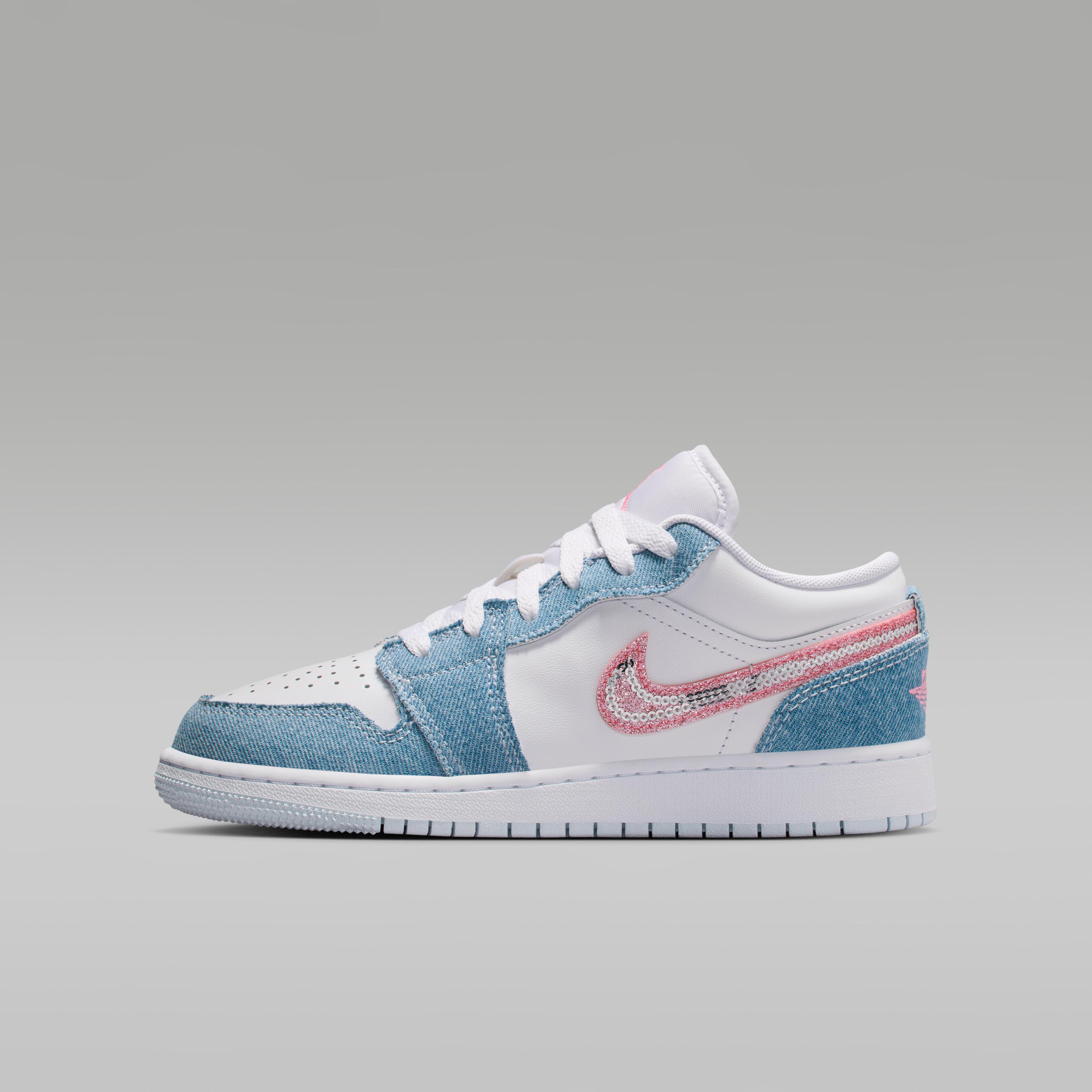 Jordan 1 Low SE Denim Sequin (GS) 35.5