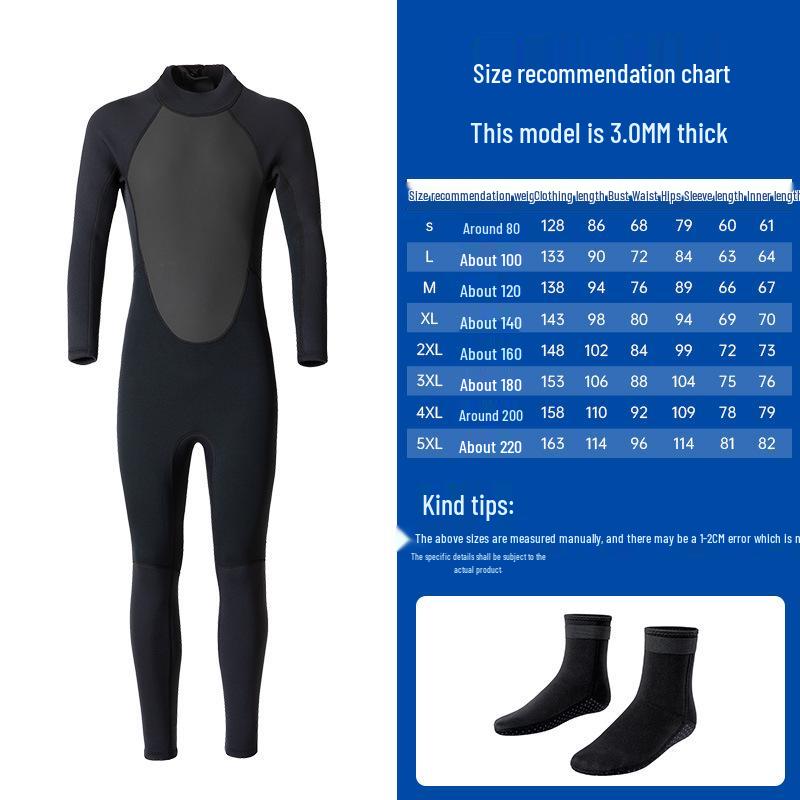 Women's 3mm Winter Wetsuit: One-Piece Snorkeling, Jellyfish & Sun Protection, Warm Surfing Swimsuit