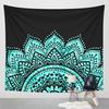 Indian Mandala Tapestry Wall Hanging Lotus Flower Bohemian Square Table Cover Home Decoration
